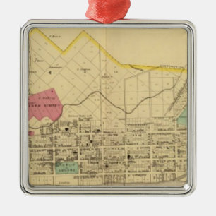 Gallipolis, Ohio Silbernes Ornament