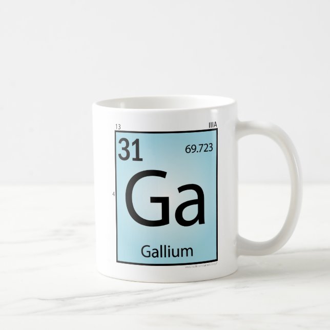 Gallium- (Ga)Element-Tasse Tasse (Rechts)