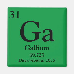 Gallium Periodic Table Magnet