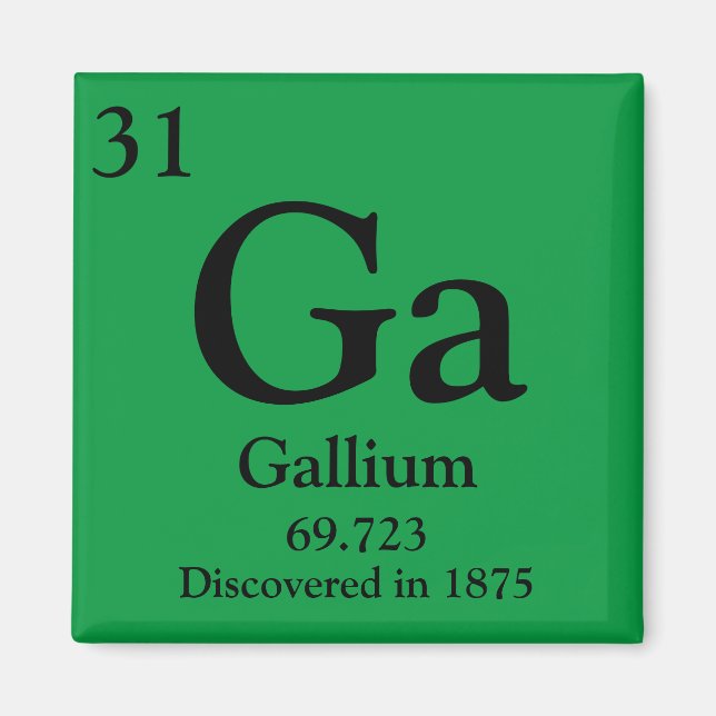 Gallium Periodic Table Magnet (Vorne)