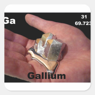 Gallium Quadratischer Aufkleber