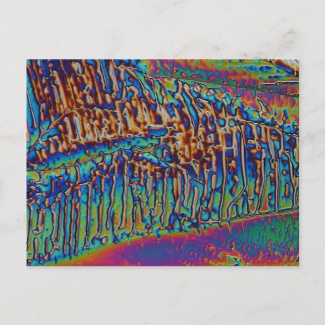 Galliumnitrat unter dem Mikroskop Postkarte (Vorderseite)