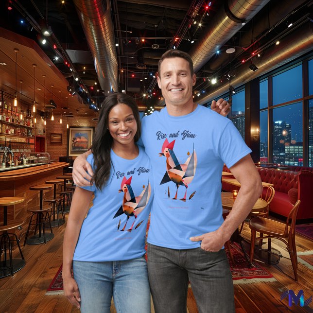 Gallo Abstracto al Amanecer T-Shirt (Von Creator hochgeladen)