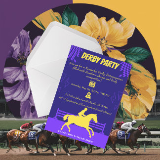 Gallop in Spaß: Race Horse Party Einladung