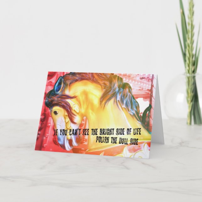 GALLOPER-Grußkarte Dankeskarte (Vorderseite)