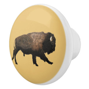 Galloping Bison Keramikknauf