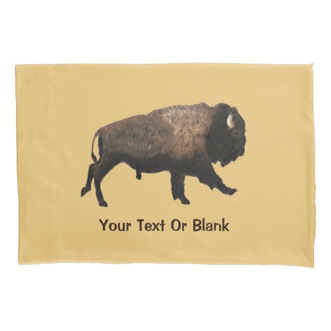 Galloping Bison Kissenbezug (Vorderseite)