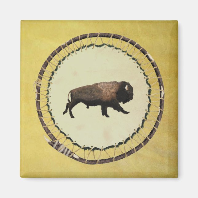 Galloping Bison Magnet (Vorne)