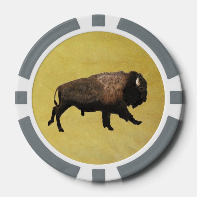 Galloping Bison Pokerchips (Vorderseite)