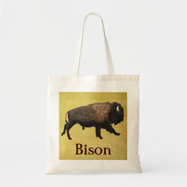 Galloping Bison Tragetasche (Vorne)