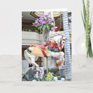 Galloping Christmas Pony Feiertagskarte
