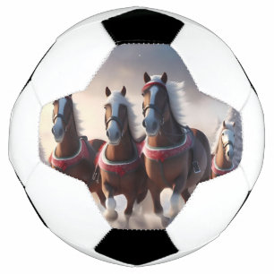Galloping durch den Schnee: Die magischen Pferde d Fußball