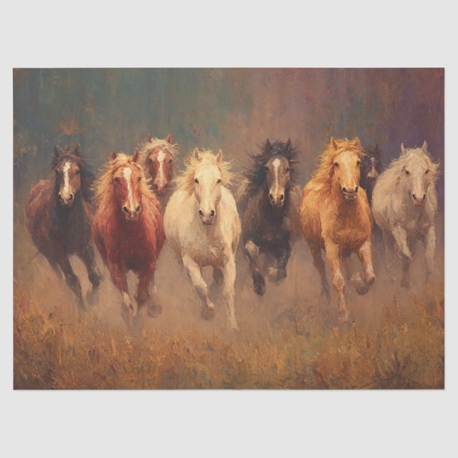 Galloping Freedom Pferde Entdeckungsreise Seidenpapier (Vorderseite)
