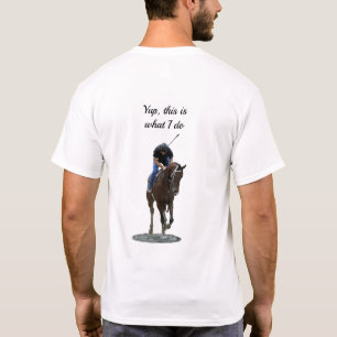 Galloping gedankenvoll Pferd und Reiter B T - Shir T-Shirt