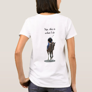Galloping gedankenvoll Pferd und Reiter B T - Shir T-Shirt