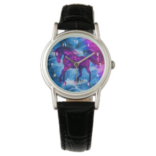 Galloping Horn-Art Personalisiert Armbanduhr