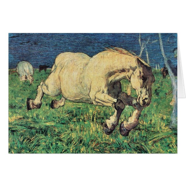 Galloping Horn von Giovanni Segantini, Vintage Kun (Vorderseite (Horizontal))