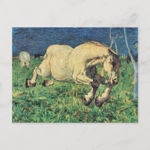 Galloping Horn von Giovanni Segantini, Vintage Kun Postkarte