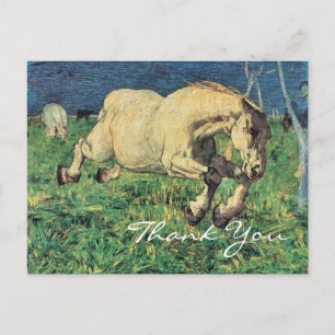 Galloping Horse by Giovanni Segantini Postkarte