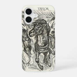 Galloping Horse – Edvard Munch Personalized iPhone 16 Hülle