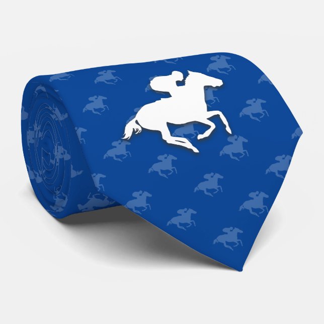 Galloping Horseman | Sportgeschenke Krawatte (Gerollt)