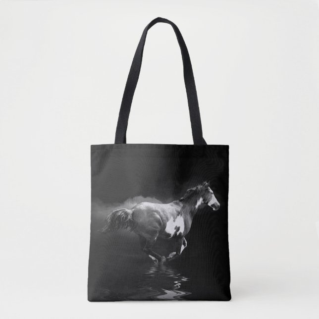 Galloping im Stil eines Westerns - Pferd und Rauch (Vorderseite)