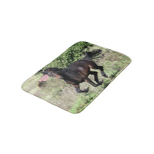 Galloping Kastanienpferd Badematte