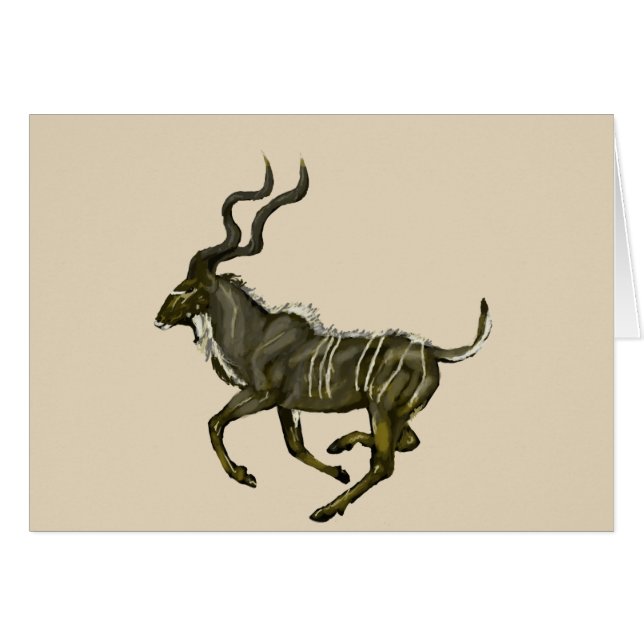 Galloping kudu (Vorderseite (Horizontal))