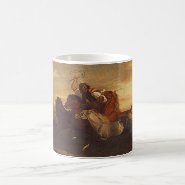 Galloping Outlaw (Cowboy on Horseback) (Pferde) Kaffeetasse (Mittel)