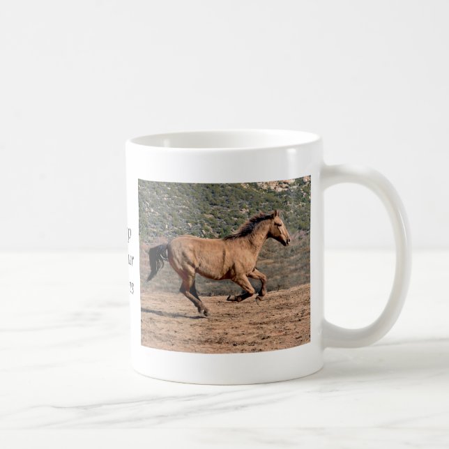 Galloping Pferd Inspiration Tasse (Rechts)