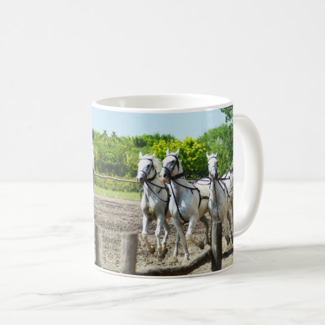 Galloping Pferde Kaffeetasse (VorderseiteRechts)