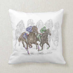 Galloping Race Pferde Kissen