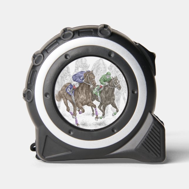 Galloping Race Pferde Maßband (Vorderseite)