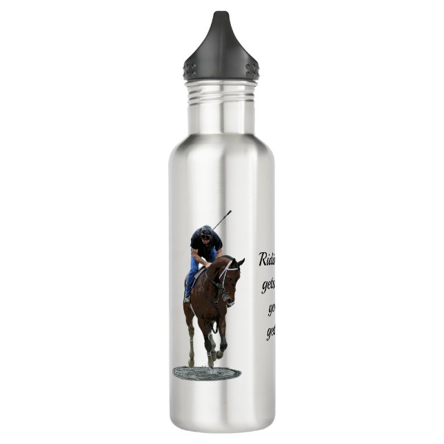Galloping Thoroughbred Horse Water Flasche Edelstahlflasche (Links)