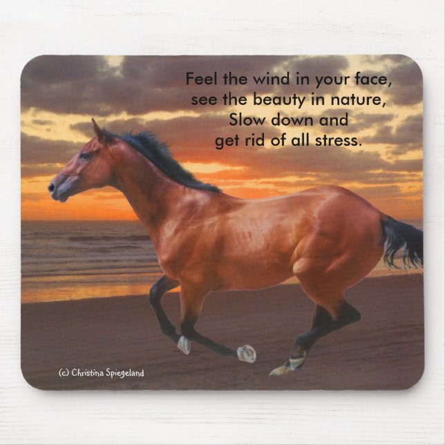 Galloping Thoroughbred Ocean Mousepad (Vorne)