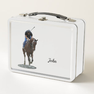 Galloping Thoroughbred Ross Metal Lunchbox