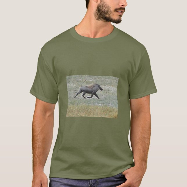 Galloping Warthog. T-Shirt (Vorderseite)