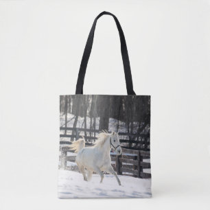 Galloping White Horse