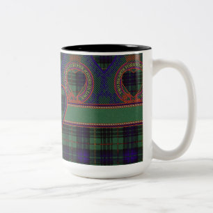 Galloway-Clan karierter schottischer Kilt Tartan Zweifarbige Tasse