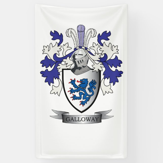 Galloway-Familienwappen-Wappen Banner (Vertikal)