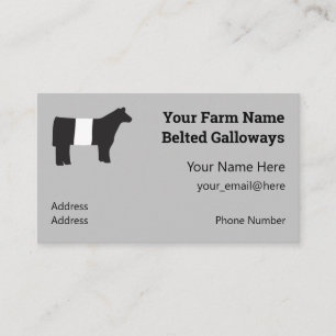 Galloway Farm Business Cards Visitenkarte