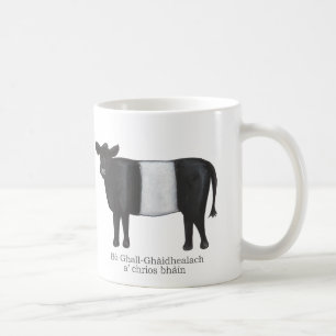 Galloway-Kuh mit gelblicher Spitze in schottisch-G Kaffeetasse