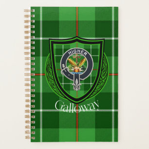 Galloway schottischer Clan-Tartan und Wappen Planer