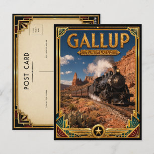Gallup New Mexico Vintage Art Deco Golden Age Postkarte