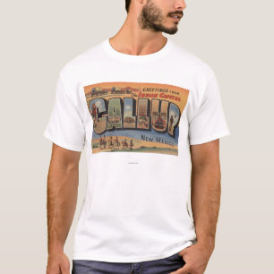 Gallup, New Mexiko - große Buchstabe-Szenen T-Shirt