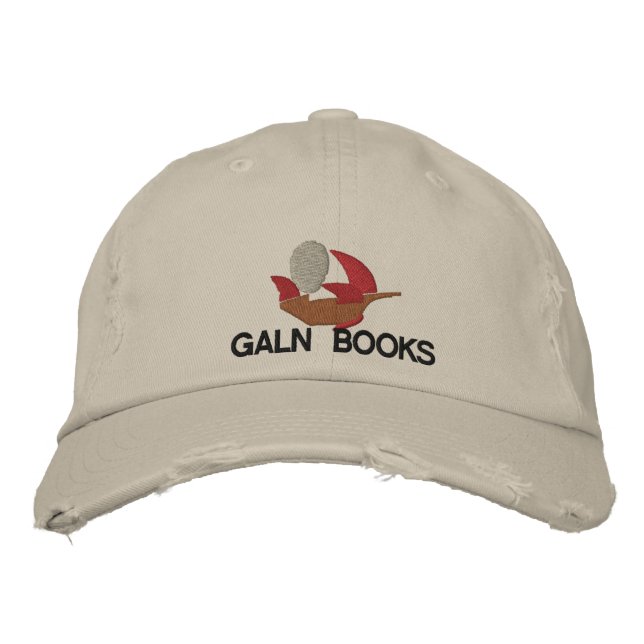 Galn Books bestickter Hut (Vorderseite)