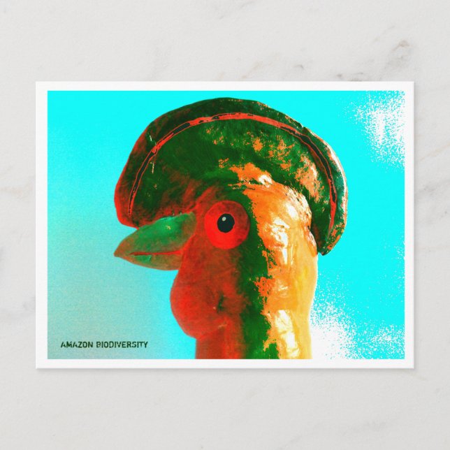 Galo da Serra ( Hahn des Felsens ) Postkarte (Vorderseite)