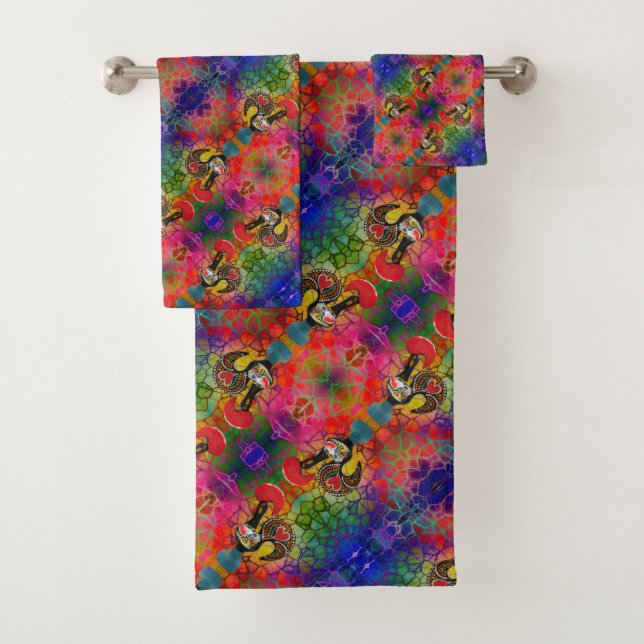 Galo de Barcelos, Portugal Badhandtuch Set (Insitu)