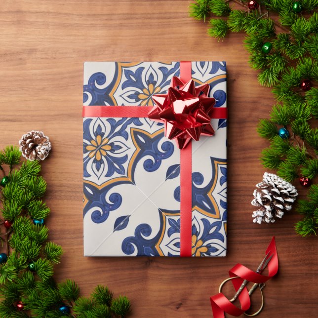 Galo de Barcelos, Portugal Geschenkpapier (Feiertagsgeschenk)