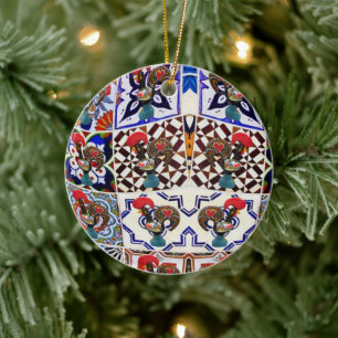 Galo de Barcelos Portugal Keramik Ornament